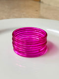 Jelly Bangles - Pink (Set of 8)