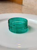 Jelly Bangles - Green (Set of 8)