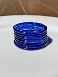 Jelly Bangles - Dark Blue (Set of 8)
