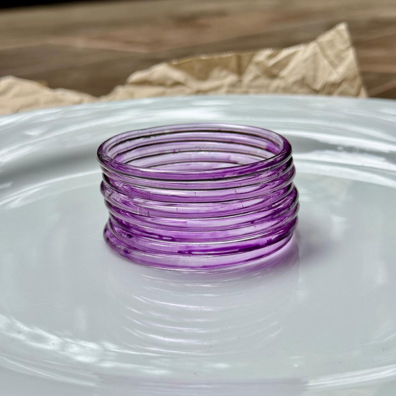 Jelly Bangles - Purple (Set of 8)