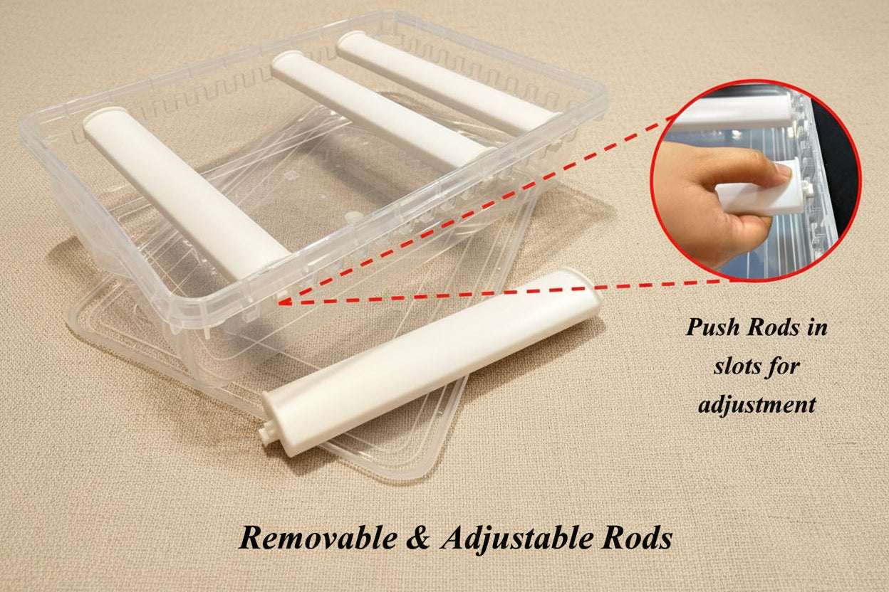 4 Rod Adjustable Bangle Organizer