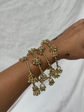 Twisted Ghungroo Bangles (Set of 4)