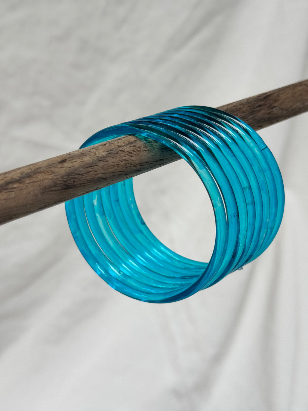 Jelly Bangles - Blue (Set of 8)