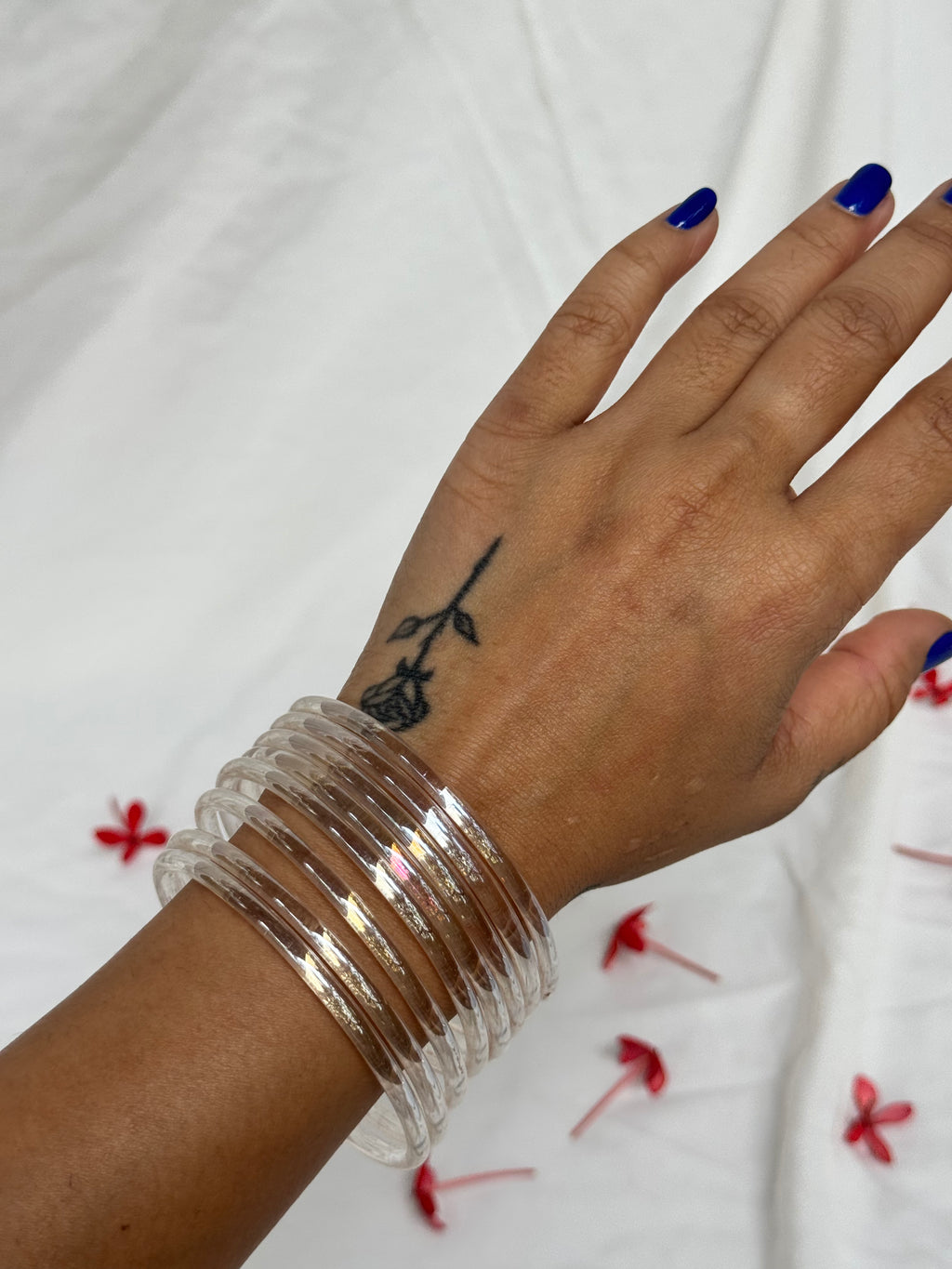 Jelly Bangles - Iridescent (Set of 8)