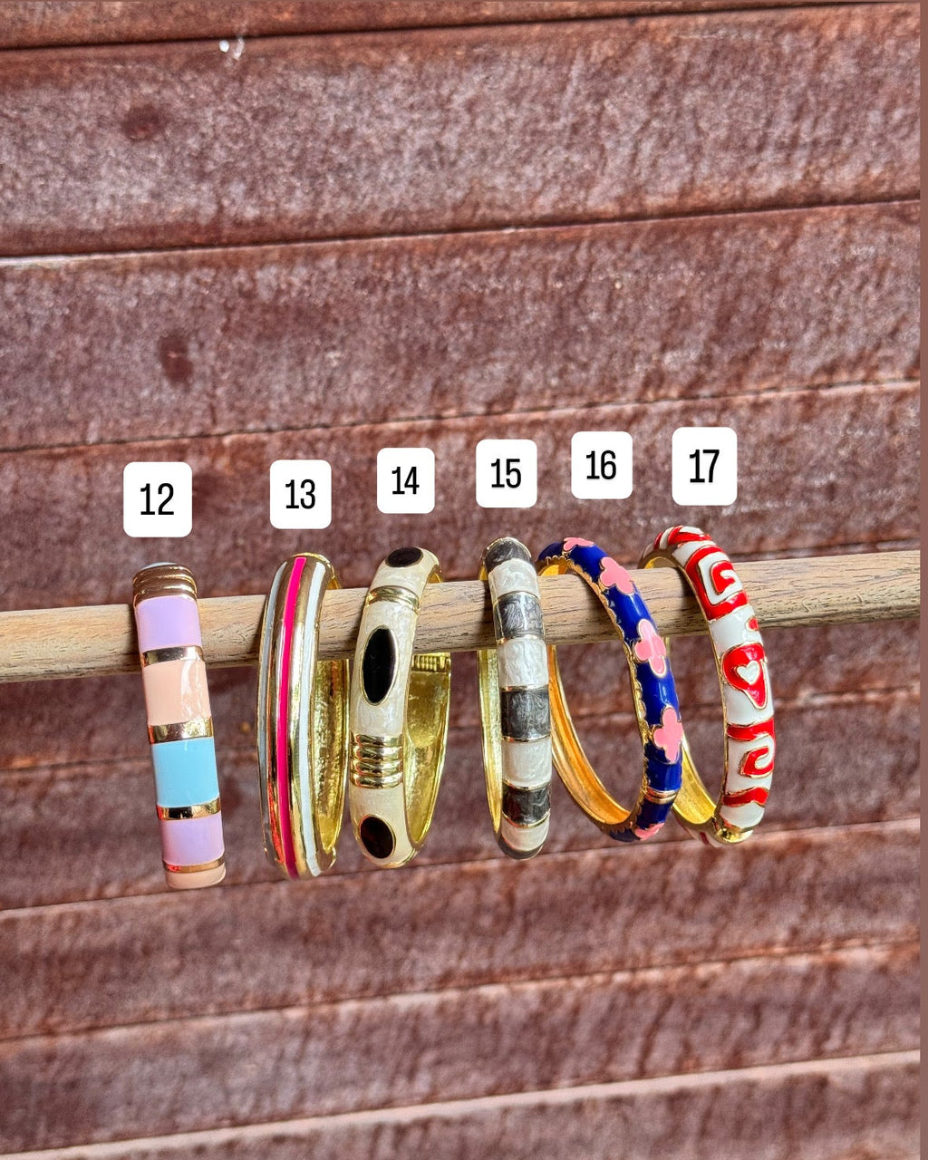 Metal Enamel Bangle