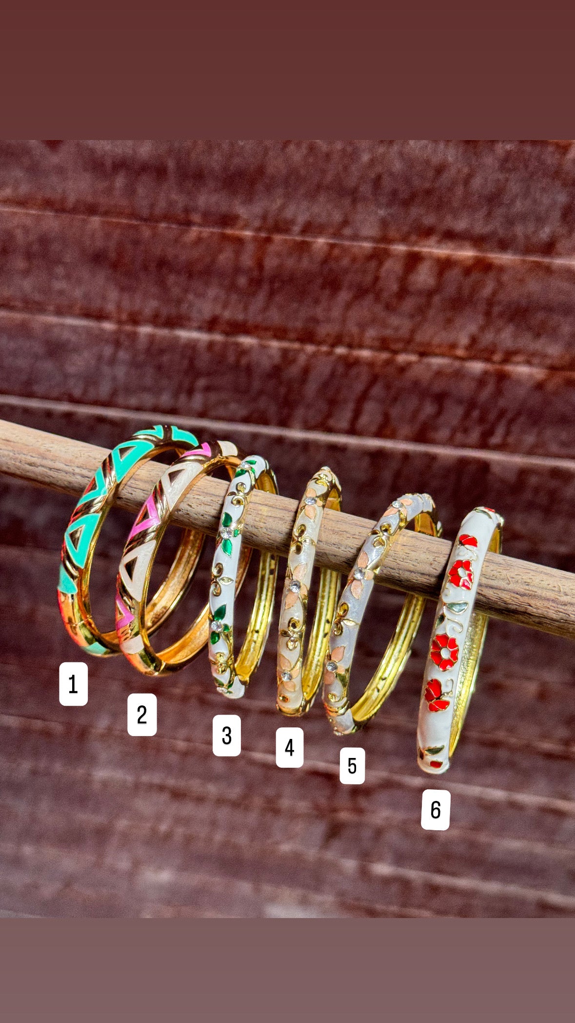 Metal Enamel Bangle