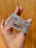 White Rhinestone Bracelet