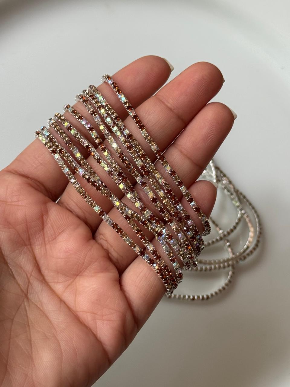 Brown Rhinestone Bracelet