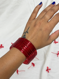Jelly Bangles - Red (Set of 8)